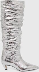MSGM bőr csizma - ezüst Női 37
