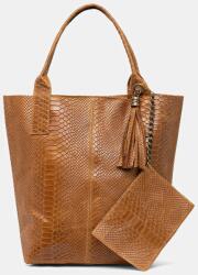 ANSWEAR bőr táska - barna Univerzális méret - answear - 29 990 Ft