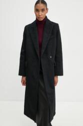 DAY Birger et Mikkelsen kabát gyapjú keverékből Franka - Fuzzy Autumn - fekete 34