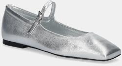 Kennel & Schmenger bőr balerina cipő Leila - ezüst Női 38.5