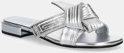 Kenzo bőr papucs Mule - ezüst Női 41