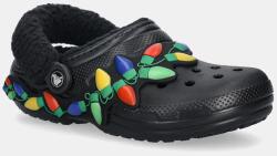 Crocs papucs Classic Lined Holiday Lights Clog - fekete Női 39/40