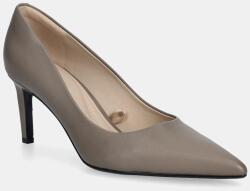 Calvin Klein bőr tűsarkú ESS STILETTO 70 - barna Női 36