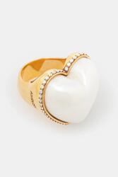 Ambush ezüst gyűrű Large Pearl Heart Ring - arany XS