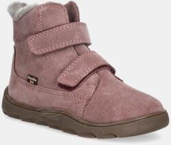 Froddo gyerek télicipő velúrból ZERU TEX FURRY BAREFOOT - rózsaszín 29