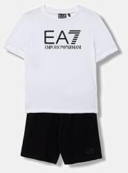 EA7 Emporio Armani gyerek pamut melegítő szett - fehér 176 - answear - 27 390 Ft