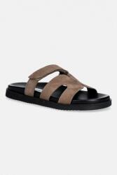 Steve Madden papucs velúrból Missile-E - zöld Női 37