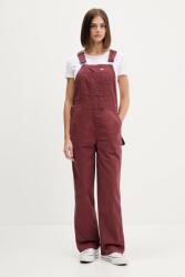 Dickies kantáros farmernadrág - burgundia XS