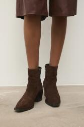 Answear. LAB velúr bokacsizma - barna Női 36 - answear - 38 990 Ft
