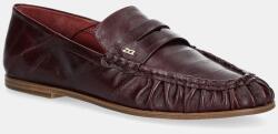 Nokwol bőr mokaszin Mica - burgundia Női 36