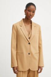 Forte Forte blézer gyapjú keverékből - sárga 36
