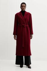 MARELLA gyapjú kabát - burgundia 32