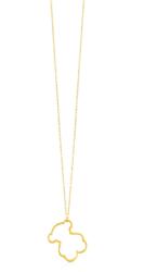 Tous aranyozott nyaklánc PEND AU SILHOUETTE BEAR - arany Univerzális méret