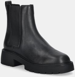 Calvin Klein bőr bokacsizma CHUNKY CHELSEA BOOT LTH - fekete Női 37