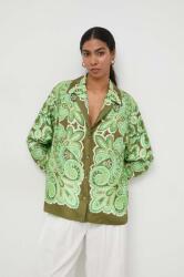 Luisa Spagnoli selyem ing - zöld M