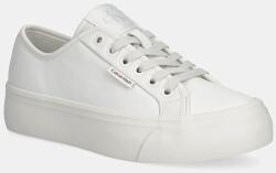 Calvin Klein sportcipő VULC FLATF LACE UP LTH CK - fehér Női 37