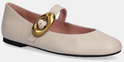Pretty Ballerinas bőr balerina cipő Nicole - bézs Női 37 - answear - 59 990 Ft