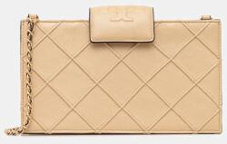 Tory Burch bőr táska Fleming - bézs Univerzális méret