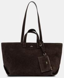 APC A. P. C. velúr táska LE DRUMMER - barna Univerzális méret - answear - 238 990 Ft