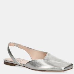 AGL bőr balerina cipő Rina Sling B - ezüst Női 37