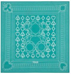 Tous sál selyemkeverékből - türkiz Univerzális méret