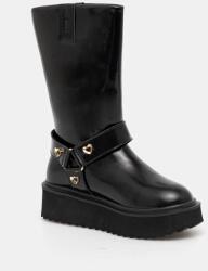 Love Moschino bőr csizma - fekete Női 36 - answear - 55 990 Ft