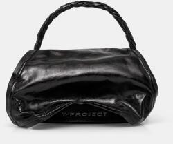Y/Project bőr táska WIRE BAG - fekete Univerzális méret
