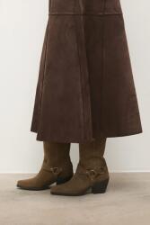 Answear. LAB cowboy csizma velúrból - barna Női 36 - answear - 33 990 Ft