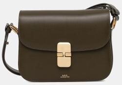 APC A. P. C. bőr táska Sac Grace Small - zöld Univerzális méret