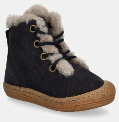 Froddo gyerek télicipő velúrból MINNI SUEDE LACES - sötétkék 20