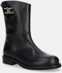 Elisabetta Franchi gyerek bokacsizma bőrből - fekete 35