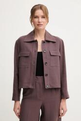 Pedro del Hierro kabát vászonkeverékből - barna L