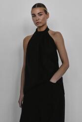 Muuv MUUV. blúz pamutból MONGES - fekete S