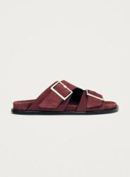 Alohas papucs velúrból Alba - burgundia Női 38