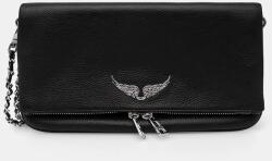 Zadig&Voltaire női bőr táska ROCK GRAINED LEATHER - fekete Univerzális méret - answear - 139 990 Ft