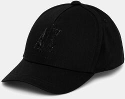 Armani Exchange pamut baseball sapka - fekete Univerzális méret - answear - 16 090 Ft