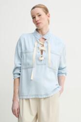 MUNTHE farmer blúz FUXALIMA - kék 34
