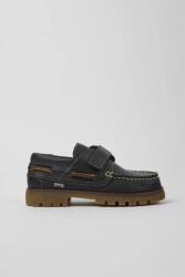 Camper gyerek bőrmokaszin - fekete 36