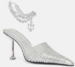 Naked Wolfe bőr papucs Chromed - ezüst Női 36