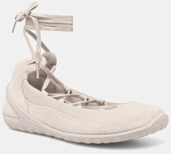 Ecco bőr balerina cipő BIOM Lite Lace-Up - bézs Női 38