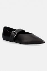Weekend Max Mara bőr balerina cipő Wkagel - barna Női 41 - answear - 83 990 Ft