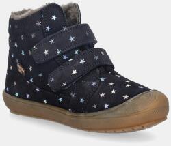 Froddo gyerek télicipő velúrból OLLIE WOOL TEX - sötétkék 26