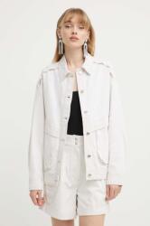 IRO kabát vászonkeverékből - bézs 36