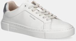 Calvin Klein bőr sportcipő CUPSOLE LACE UP W/ML - LTH - fehér Női 37