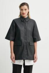 Bruuns Bazaar bőrdzseki - fekete 36