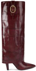 Kurt Geiger London bőr csizma Fold Over Tall Boot - barna Női 36