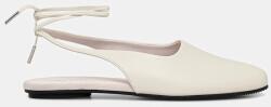 Calvin Klein bőr balerina cipő BALLERINA SLING BACK LTH - bézs Női 38