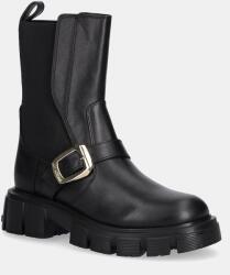 Love Moschino bőr bokacsizma - fekete Női 41