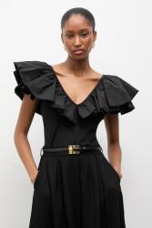 ANSWEAR blúz pamutból - fekete L - answear - 18 990 Ft