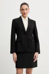 Weekend Max Mara gyapjú kabát LAMINE - fekete 42
